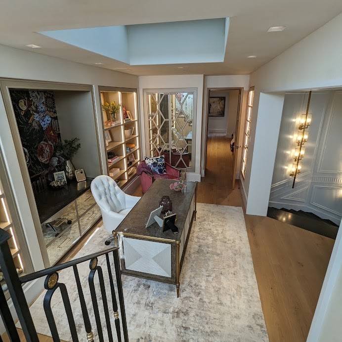 Hardwood floor installation project
