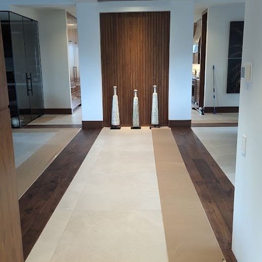 Finished wood floor project