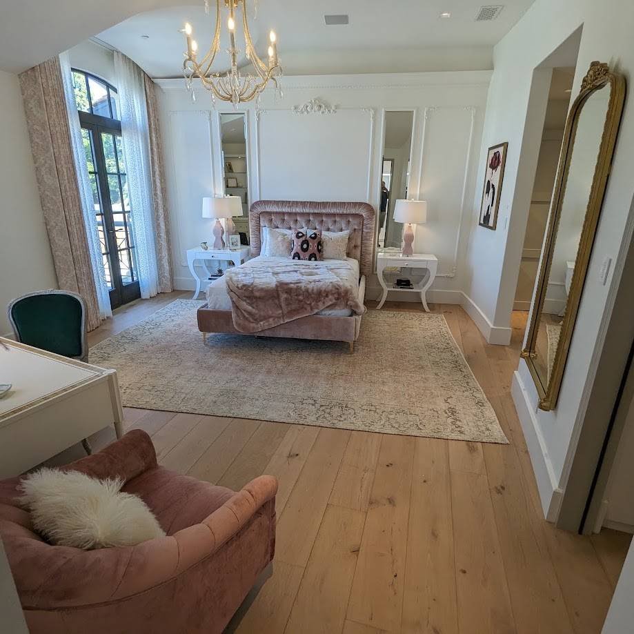 Hardwood floor and stairs