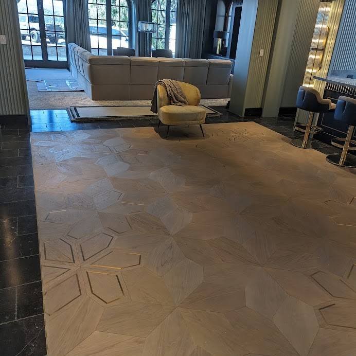 Finished wood floor project