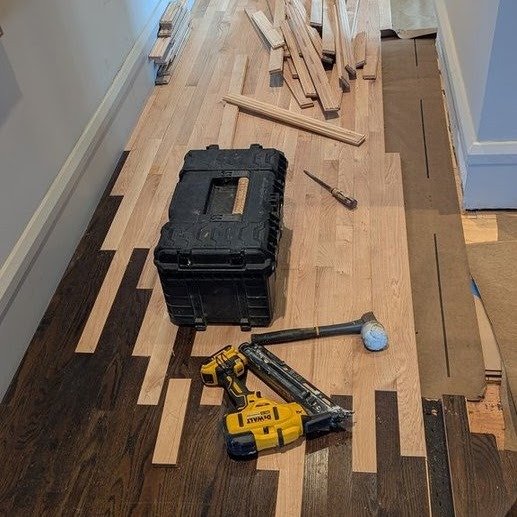 Hardwood flooring installation