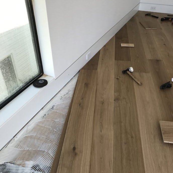 Wood flooring interior